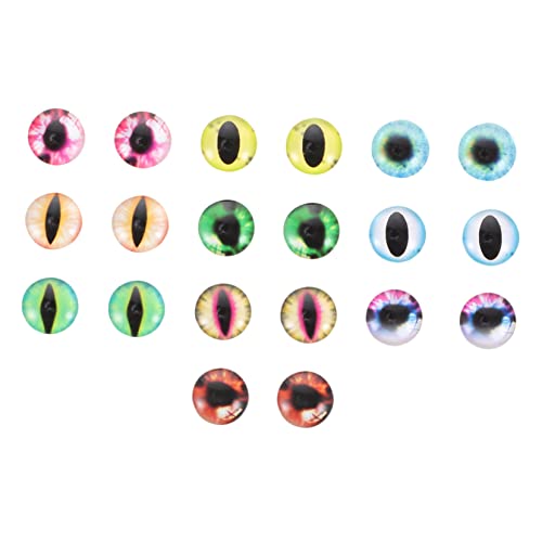OSALADI 20 Stück Augen Cabochons für Diy Schmuckgestaltung Patches für Puppen und Ringe Zufällige Designs Vielseitige Bastelaccessoires von OSALADI