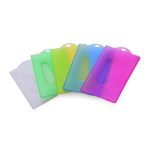 OSALADI 20 Stück Bunte Kunststoff Kartenhüllen mit Loch Transparente Ausweishüllen mit Daumenöffnung Namensschildhalter für Kreditkarten Schüler und Mitarbeiterausweise Zufällige Farbe OSALADI 20 Stück Bunte Kunststoff Kartenhüllen mit Loch Transparente Ausweishüllen mit Daumenöffnung Namensschildhalter für Kreditkarten Schüler und Mitarbeiterausweise Zufällige Farbe von OSALADI