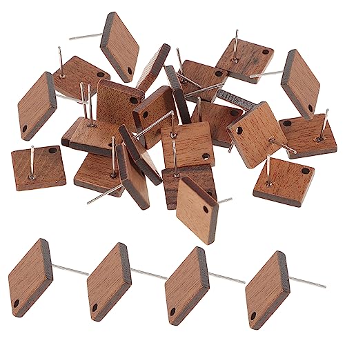 OSALADI 20 Stück DIY Ohrring Material Holz Ohrstecker mit Befestigungselementen Blanko Ohrstecker für Schmuckherstellung für Projekte und OSALADI 20 Stück DIY Ohrring Material Holz Ohrstecker mit Befestigungselementen Blanko Ohrstecker für Schmuckherstellung für Projekte und von OSALADI