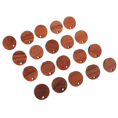 OSALADI 20 Stück DIY Ohrring Pfosten Holz Runde Ohrstecker für Schmuckherstellung für Projekte Einfach zu Verwenden Anfänger und Profis von OSALADI