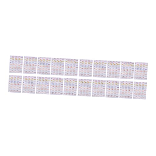 OSALADI 20 Stück Diy Aufkleber für Ätherische Öle Bunte Etiketten für Flaschen Selbstklebende Kosmetische Labels zur Dekoration und Kennzeichnung von Ölflaschen von OSALADI