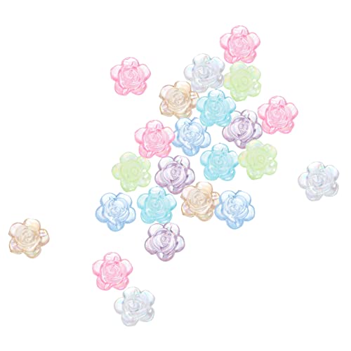 OSALADI 20 Stück Diy Blumenperlen Resin Spacer Beads für Schmuckherstellung Bastelbedarf für Armbänder und Langlebig und Einfach zu Verarbeiten OSALADI 20 Stück Diy Blumenperlen Resin Spacer Beads für Schmuckherstellung Bastelbedarf für Armbänder und Langlebig und Einfach zu Verarbeiten von OSALADI