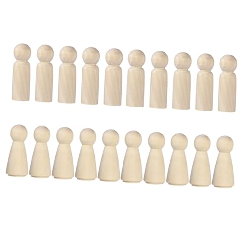 OSALADI 20 Stück Diy Holzfiguren Kreative Malpuppen für Jungen und Mädchen Bastelspielzeug Kreativität Handgemachte Holzfiguren für Graffiti Dekoration OSALADI 20 Stück Diy Holzfiguren Kreative Malpuppen für Jungen und Mädchen Bastelspielzeug Kreativität Handgemachte Holzfiguren für Graffiti Dekoration von OSALADI