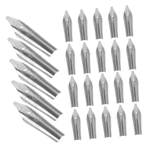 OSALADI 20 Stück Füllfederhalterfeder Tipps Bußgeld Kalligraphie Brunnen Matrose Nibs Ersatzstiftspitzen Ersatzfedern für Füllfederhalter Stift Ersatzspitzen Metall Silber OSALADI 20 Stück Füllfederhalterfeder Tipps Bußgeld Kalligraphie Brunnen Matrose Nibs Ersatzstiftspitzen Ersatzfedern für Füllfederhalter Stift Ersatzspitzen Metall Silber von OSALADI