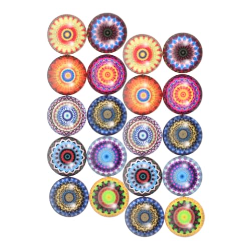 OSALADI 20 Stück Gem Glaspatch Wohnung Schmuckaufnäher Zur Schmuckherstellung Flecken Für Handwerk Und Schmuckmaterial Diy-bastel-cabochons Mosaik Aufnäher Aus Steinimitaten Schmuckzubehör von OSALADI