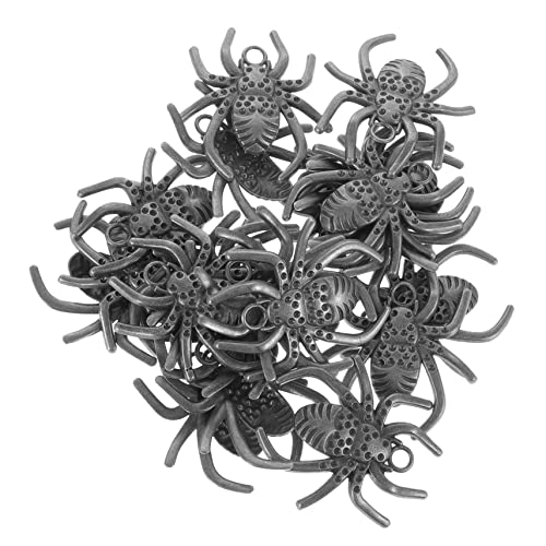 OSALADI 20 Stück Halloween Spinnen Charms Legierung Gruselige Deko für Schmuckherstellung und Baddekoration für Halloween Partys und DIY Projekte von OSALADI