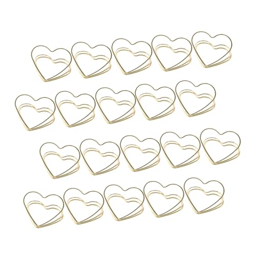 OSALADI 20 Stück Herzförmige Memo Clips aus Metall Kreative Tischkartenhalter für Hochzeit Party Geburtstag Stilvolle Platzkartenhalter und Fotoclips in Gold Vielseitig für Notizen und OSALADI 20 Stück Herzförmige Memo Clips aus Metall Kreative Tischkartenhalter für Hochzeit Party Geburtstag Stilvolle Platzkartenhalter und Fotoclips in Gold Vielseitig für Notizen und von OSALADI
