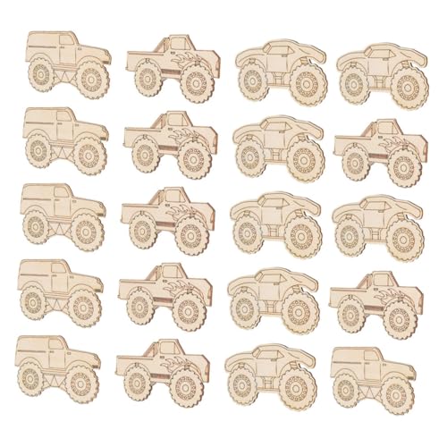 OSALADI 20 Stück Holz Lkw Dekorationen Autoanhänger Basteln Kleine Holzausschnitt Ornamente Blanko Bemalbar Ausschnitt Baufahrzeug Themenbedarf Auto Wandkunst Auto Förmiger OSALADI 20 Stück Holz Lkw Dekorationen Autoanhänger Basteln Kleine Holzausschnitt Ornamente Blanko Bemalbar Ausschnitt Baufahrzeug Themenbedarf Auto Wandkunst Auto Förmiger von OSALADI