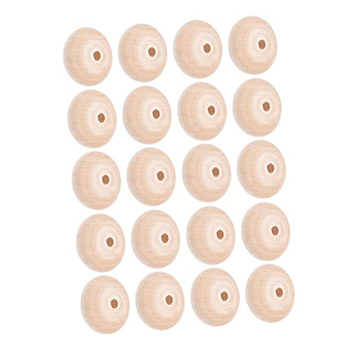 OSALADI 20 Stück Holzperlen Runde und Flache Diy Schmuckperlen Natürlichem Holz für Armbänder Ohrringe und Bastelprojekte Leicht und Langlebig OSALADI 20 Stück Holzperlen Runde und Flache Diy Schmuckperlen Natürlichem Holz für Armbänder Ohrringe und Bastelprojekte Leicht und Langlebig von OSALADI