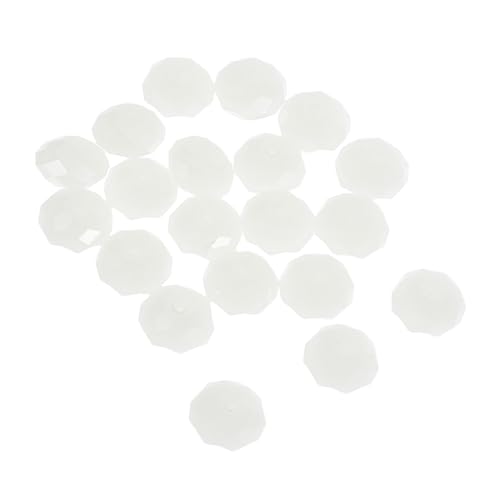 OSALADI 20 Stück Kristallperlen Schmuckperlen zur Herstellung von Schmuck für die Schmuckherstellung Perlen für Armband Perlen für Armbänder Armbandperle Perle für Schmuck Beige von OSALADI