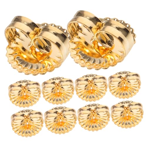 OSALADI 20 Stück Kupferne Ohrstecker verschlüsse Hypoallergen Langlebig Schraubbar Schützende Ohrring stopper Geeignet für Damen zum Ersetzen und Basteln von Ohrschmuck OSALADI 20 Stück Kupferne Ohrstecker verschlüsse Hypoallergen Langlebig Schraubbar Schützende Ohrring stopper Geeignet für Damen zum Ersetzen und Basteln von Ohrschmuck von OSALADI