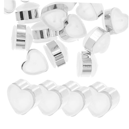 OSALADI 20 Stück Liebe Ohrstöpsel Ohrstecker und Rückseiten Ohrringrücken aus Gummi Ohrringe zurückschrauben Ohrring-Verschluss, hängende Ohren Ohrringe liefert Kieselgel von OSALADI