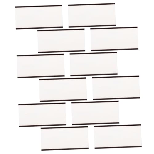 OSALADI 20 Stück Magnetische Etikettenhalter für und Warenanzeigen Wiederverwendbar für Regalbeschriftung und Lagerverwaltung von OSALADI