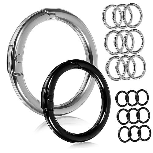 OSALADI 20 Stück Metall Karabiner Schlüsselring Clips Runde Schnappverschluss Ringe für Schmuckherstellung DIY Bastelzubehör Stabile und Langlebige Verbindung für Schlüsselanhänger und OSALADI 20 Stück Metall Karabiner Schlüsselring Clips Runde Schnappverschluss Ringe für Schmuckherstellung DIY Bastelzubehör Stabile und Langlebige Verbindung für Schlüsselanhänger und von OSALADI