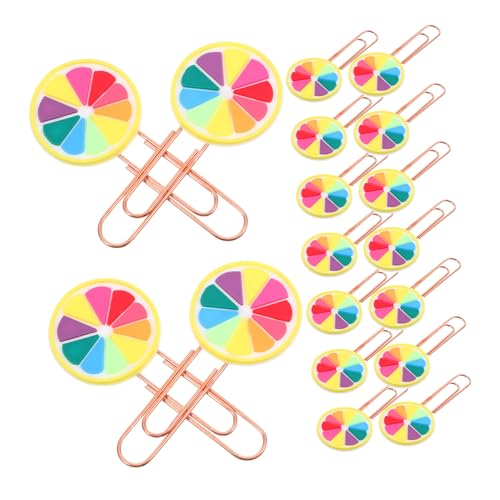 OSALADI 20 Stück Obst-Lesezeichen kleine Dateiclips Mini Büroklammern gefärbt Büroklammern klein kreativ geformte Büroklammern Dokumentclips ablegen weiches Gummi OSALADI 20 Stück Obst-Lesezeichen kleine Dateiclips Mini Büroklammern gefärbt Büroklammern klein kreativ geformte Büroklammern Dokumentclips ablegen weiches Gummi von OSALADI
