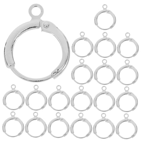 OSALADI 20 Stück Ohrclip-ohrschnalle Ohrhaken Für Schmuck Runde Ohrhaken Ohrringe Für Die Schmuckherstellung Ohrhaken Für Die Schmuckherstellung Ohrringe Haken Creolenfunde Silver Kupfer OSALADI 20 Stück Ohrclip-ohrschnalle Ohrhaken Für Schmuck Runde Ohrhaken Ohrringe Für Die Schmuckherstellung Ohrhaken Für Die Schmuckherstellung Ohrringe Haken Creolenfunde Silver Kupfer von OSALADI