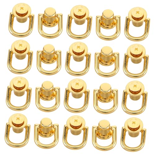 OSALADI 20 Stück Ohrschnalle Heben Kugelkopfknöpfe Stiftschraube Geldbörsen-hardware-nieten Schraubnieten Aus Leder Taschenherstellungszubehör Nieten Für Geldbörsen Zinklegierung Golden von OSALADI