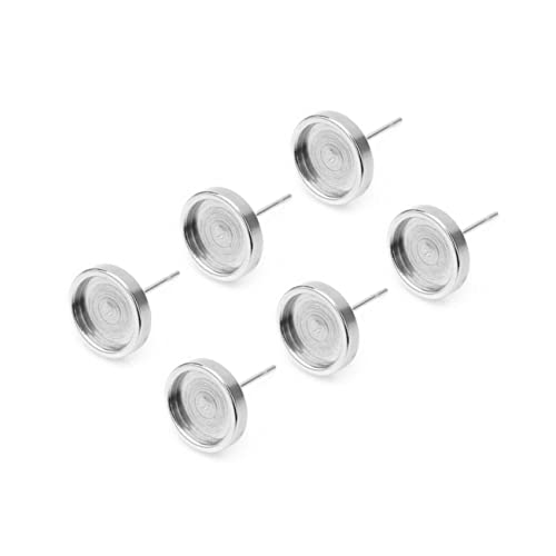OSALADI 20 Stück Ohrstecker für Frauen Einfache Runde Ohrringe Silber Nadel Innendurchmesser für Diy Schmuckgestaltung OSALADI 20 Stück Ohrstecker für Frauen Einfache Runde Ohrringe Silber Nadel Innendurchmesser für Diy Schmuckgestaltung von OSALADI