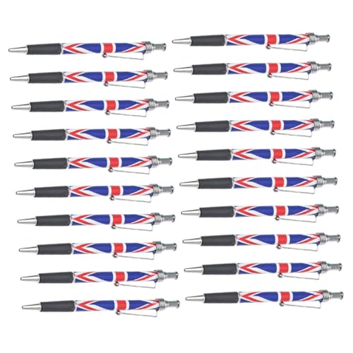 OSALADI 20 Stück Patriotischer Kugelschreiber Mit Britischem Schreibstift Fürs Büro – Schreibwaren Mit Angenehmem Griff – Glatte Schwarze Tinte Zum Unterschreiben Und Für OSALADI 20 Stück Patriotischer Kugelschreiber Mit Britischem Schreibstift Fürs Büro – Schreibwaren Mit Angenehmem Griff – Glatte Schwarze Tinte Zum Unterschreiben Und Für von OSALADI