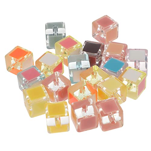 OSALADI 20 Stück Perlenschmuck Farbperlen kleine Buchstabenperlen Perlen für Schmuckhersteller Würfel geformt Perlen zur Schmuckherstellung Anhänger für die Schmuckherstellung Acryl OSALADI 20 Stück Perlenschmuck Farbperlen kleine Buchstabenperlen Perlen für Schmuckhersteller Würfel geformt Perlen zur Schmuckherstellung Anhänger für die Schmuckherstellung Acryl von OSALADI