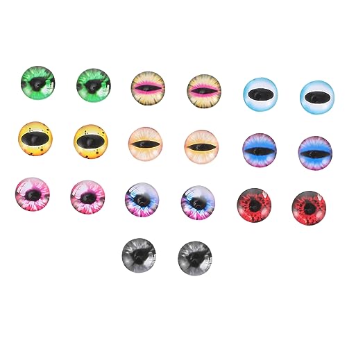 OSALADI 20 Stück Rundglas Cabochons für Schmuckherstellung Bunte Schmucksteine mit Verschiedenen Mustern für Diy Projekte und Kreative Handarbeiten von OSALADI