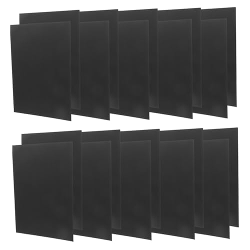 OSALADI 20 Stück Schwarzes Kartonpapier Hochwertiger Fotokarton für Scrapbooking Grußkarten Druckerpapier Leicht zu Schneiden Falten Stanzen Basteln und DIY Projekte von OSALADI