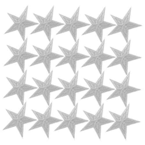 OSALADI 20 Stück Silber Stern Aufnäher zum Aufbügeln und Nähen Bestickte Stern Patches für Kleidung Hüte Jacken Rucksäcke Strapazierfähig Vielseitig Einsetzbar Modische Applikationen OSALADI 20 Stück Silber Stern Aufnäher zum Aufbügeln und Nähen Bestickte Stern Patches für Kleidung Hüte Jacken Rucksäcke Strapazierfähig Vielseitig Einsetzbar Modische Applikationen von OSALADI