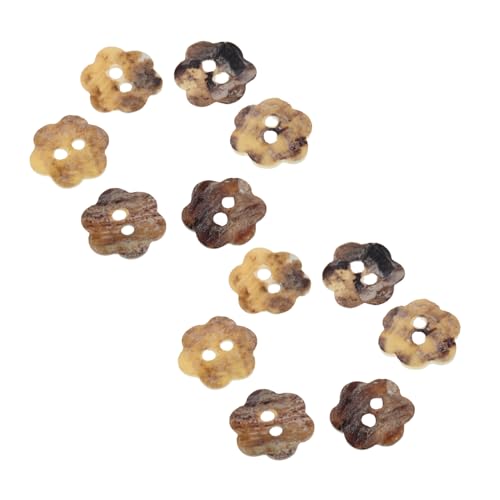 OSALADI 20 Stück Spezielle Schalenknöpfe Stoffknöpfe Bekleidungsknöpfe DIY-Knöpfe natürlicher Knopf Hemdknöpfe Blumen-Bastelknöpfe Kleiderknopf hausgemachte Knöpfe Nähzubehör Plastik von OSALADI