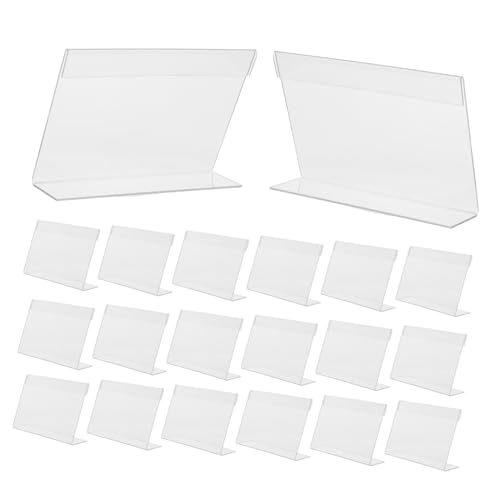 OSALADI 20 Stück Teiliges Acryl Preisschildhalter Transparente Förmige Aufsteller mit Etikettenfach Stabile Tischaufsteller für Supermarkt Kühlschrank Büro und Informationsanzeige OSALADI 20 Stück Teiliges Acryl Preisschildhalter Transparente Förmige Aufsteller mit Etikettenfach Stabile Tischaufsteller für Supermarkt Kühlschrank Büro und Informationsanzeige von OSALADI