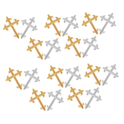 OSALADI 20 Stück Teiliges Bestickte Kreuz Applikationen mit Pailletten Waschfeste Bügel Näh patches für DIY Kleidung Jacken Rucksäcke und Jeans Langlebige und Glänzende Aufnäher OSALADI 20 Stück Teiliges Bestickte Kreuz Applikationen mit Pailletten Waschfeste Bügel Näh patches für DIY Kleidung Jacken Rucksäcke und Jeans Langlebige und Glänzende Aufnäher von OSALADI