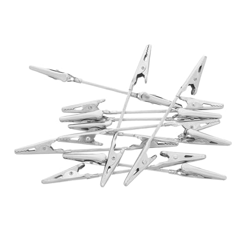 OSALADI 20 Stück Teiliges Doppelseitige Metall-alligator-clips Memo Fotohalter mit Festem Griff Vielseitige Klammern für Karten Bilder Notizen für DIY Party und Büro von OSALADI