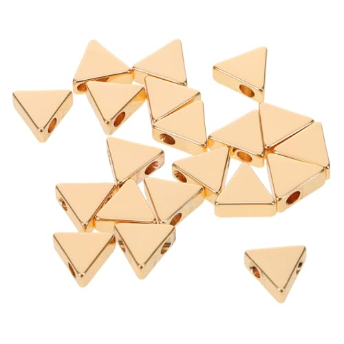 OSALADI 20 Stück Teiliges Dreieck-spacer-perlen Goldenem Kupfer Metallische Schmuckperlen mit Robust und Glänzend für DIY Armbänder Halsketten Ohrringe und Bastelbedarf OSALADI 20 Stück Teiliges Dreieck-spacer-perlen Goldenem Kupfer Metallische Schmuckperlen mit Robust und Glänzend für DIY Armbänder Halsketten Ohrringe und Bastelbedarf von OSALADI