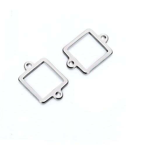 OSALADI 20 Stück Teiliges Edelstahl Anhänger Verbinder Doppellöchrig Korrosionsbeständig Schmuckherstellung Basis für DIY Schmuck Silberfarbene Verbindungselemente für Kreative OSALADI 20 Stück Teiliges Edelstahl Anhänger Verbinder Doppellöchrig Korrosionsbeständig Schmuckherstellung Basis für DIY Schmuck Silberfarbene Verbindungselemente für Kreative von OSALADI
