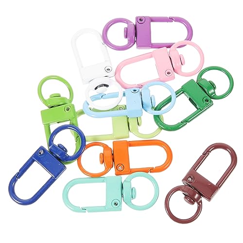 OSALADI 20 Stück Teiliges Farbige Lobster Clips mit Schlüsselring für Taschen Rucksäcke und Diy Handwerksprojekte für Schlüsselanhänger und Zubehör von OSALADI
