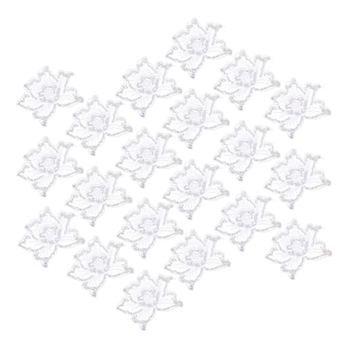 OSALADI 20 Stück Teiliges Glänzende Blumen Applikationen Patch Sticker zum Aufnähen Kreative Dekoration für Kleidung Taschen und Hüte zur Reparatur und Verschönerung von OSALADI