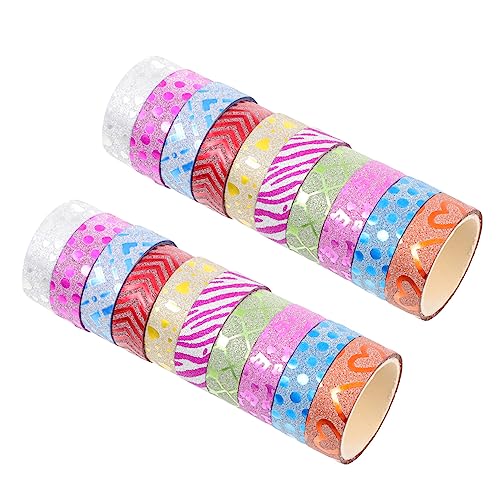 OSALADI 20 Stück Teiliges Glitzer Washi Tape Farbenfrohes Diy Scrapbooking Klebeband Dekorative Kreppbänder für Kalender Fotoalben Geschenkverpackungen und Kreative Bastelprojekte OSALADI 20 Stück Teiliges Glitzer Washi Tape Farbenfrohes Diy Scrapbooking Klebeband Dekorative Kreppbänder für Kalender Fotoalben Geschenkverpackungen und Kreative Bastelprojekte von OSALADI