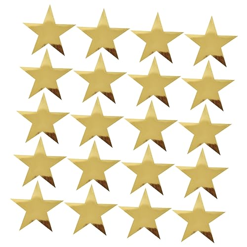 OSALADI 20 Stück Teiliges Goldene Papiersterne Dekoration für Partys Fotohintergrund und Kreative Anlässe Leicht und Bruchsicher für Persönliche Botschaften und Effektvolle Raumgestaltung von OSALADI