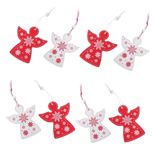 OSALADI 20 Stück Teiliges Holzengel Weihnachtsbaumschmuck Rot Weiß Langlebige Hölzerne Xmas Anhänger Kompakte Christbaumdeko mit Aufhängeloch für Festliche Weihnachtsatmosphäre OSALADI 20 Stück Teiliges Holzengel Weihnachtsbaumschmuck Rot Weiß Langlebige Hölzerne Xmas Anhänger Kompakte Christbaumdeko mit Aufhängeloch für Festliche Weihnachtsatmosphäre von OSALADI