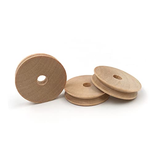 OSALADI 20 Stück Teiliges Kleine Runde Holzräder Langlebige DIY Zubehör für Handgefertigte Spielzeugautos Bastelprojekte Kreative Holzspielzeugteile von OSALADI