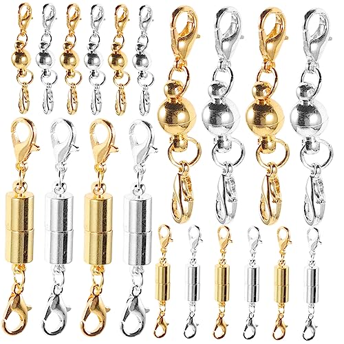 OSALADI 20 Stück Teiliges Magnetische Schmuckverschlüsse für und Armbänder DIY Zubehör für Schmuckherstellung Hochwertige Magnetverschlüsse für Kreative Projekte von OSALADI