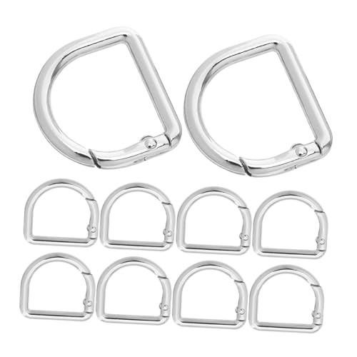 OSALADI 20 Stück Teiliges Metall-federringe D-ringe Schlüsselanhänger Clips Robuste Zinklegierung Federbelastete Schnappverschlüsse Vielseitig für Rucksackriemen Geldbörsen DIY OSALADI 20 Stück Teiliges Metall-federringe D-ringe Schlüsselanhänger Clips Robuste Zinklegierung Federbelastete Schnappverschlüsse Vielseitig für Rucksackriemen Geldbörsen DIY von OSALADI