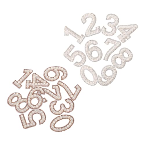 OSALADI 20 Stück Teiliges Perlen Strass Zahlen Bügelflicken mit Non-woven Rückseite Starke Haftung Einfache Anbringung für DIY Kleidung Taschen Hüte Baumwolle Leinen Polyester OSALADI 20 Stück Teiliges Perlen Strass Zahlen Bügelflicken mit Non-woven Rückseite Starke Haftung Einfache Anbringung für DIY Kleidung Taschen Hüte Baumwolle Leinen Polyester von OSALADI