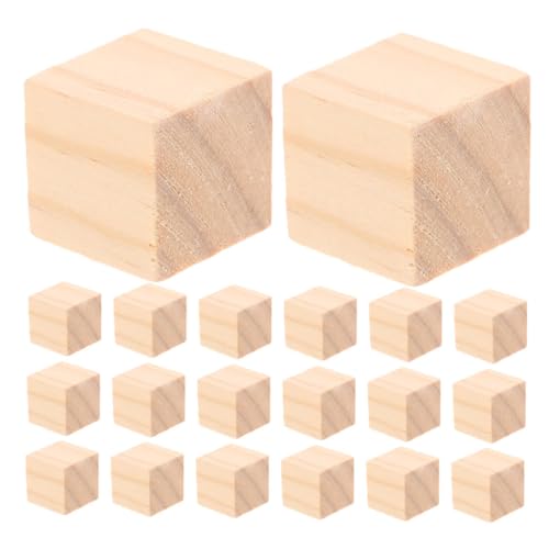OSALADI 20 Stück Teiliges Quadratische Holzblöcke aus Unbehandeltem Holz Robuste Montessori Stapelspielzeuge Pädagogische Holzklötze für Vorschul-lernaktivitäten und Diy-bastelprojekte OSALADI 20 Stück Teiliges Quadratische Holzblöcke aus Unbehandeltem Holz Robuste Montessori Stapelspielzeuge Pädagogische Holzklötze für Vorschul-lernaktivitäten und Diy-bastelprojekte von OSALADI