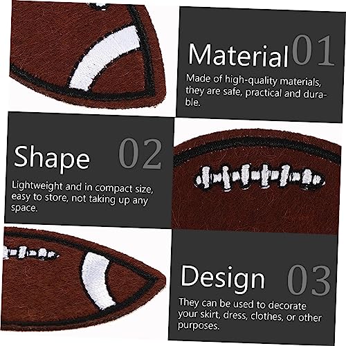OSALADI 20 Stück Teiliges Rugby Stickerei Bügelbild DIY Kleidung Reparatur Patches Dekorative Stoffaufnäher für Jacken Rucksäcke Hosen Praktische Kleidung Dekoration OSALADI 20 Stück Teiliges Rugby Stickerei Bügelbild DIY Kleidung Reparatur Patches Dekorative Stoffaufnäher für Jacken Rucksäcke Hosen Praktische Kleidung Dekoration von OSALADI