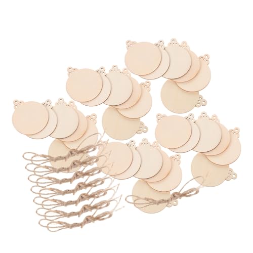 OSALADI 20 Stück Teiliges Runde Holzscheiben mit Kurzen Juteseilen Unvollendete Laternen holzanhänger für DIY Bastelprojekte Handliche Holzstücke zum Aufhängen und Kreativen Dekorieren OSALADI 20 Stück Teiliges Runde Holzscheiben mit Kurzen Juteseilen Unvollendete Laternen holzanhänger für DIY Bastelprojekte Handliche Holzstücke zum Aufhängen und Kreativen Dekorieren von OSALADI