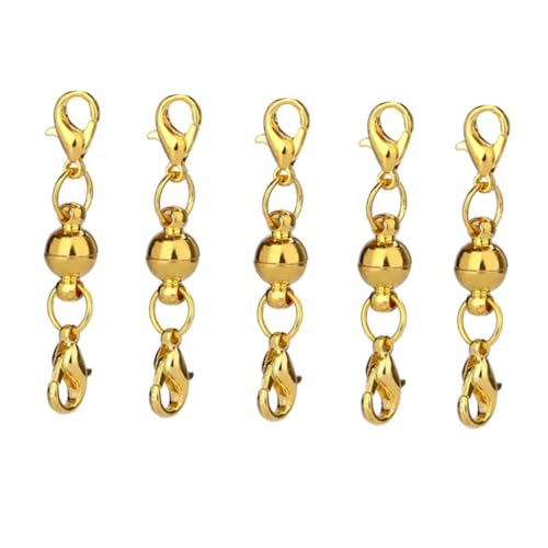 OSALADI 20 Stück Teiliges Runde Magnetverschlüsse Kreative Schmuckverschlüsse in Silber und Gold Starker Halt für Armband und Halskette DIY Schmuckzubehör Einfach zu Verbinden Sicherer OSALADI 20 Stück Teiliges Runde Magnetverschlüsse Kreative Schmuckverschlüsse in Silber und Gold Starker Halt für Armband und Halskette DIY Schmuckzubehör Einfach zu Verbinden Sicherer von OSALADI