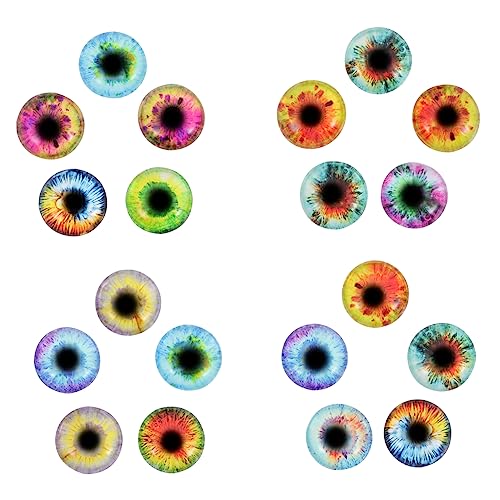 OSALADI 20 Stück Teiliges Runde Patches mit Augen Cabochons für DIY Schmuckherstellung Vielseitige Dekorative Glassteine für Halsketten Ohrringe und Bastelprojekte OSALADI 20 Stück Teiliges Runde Patches mit Augen Cabochons für DIY Schmuckherstellung Vielseitige Dekorative Glassteine für Halsketten Ohrringe und Bastelprojekte von OSALADI