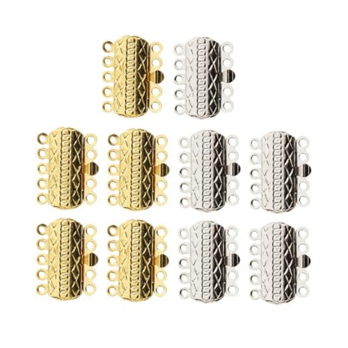 OSALADI 20 Stück Teiliges Schmuckverschluss Silber Reihige Armband und Halsketten Steckverbinder Leichte Release Buckles für DIY Schmuckherstellung Installieren Langlebig und Praktisch OSALADI 20 Stück Teiliges Schmuckverschluss Silber Reihige Armband und Halsketten Steckverbinder Leichte Release Buckles für DIY Schmuckherstellung Installieren Langlebig und Praktisch von OSALADI