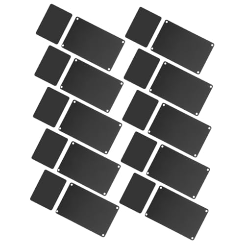 OSALADI 20 Stück Teiliges Schwarze Aluminium Namensschilder mit Löchern Robuste Blanko Metallplatten für Gravur Vielseitig Einsetzbare Tür und Büroschilder aus Langlebigem Aluminium OSALADI 20 Stück Teiliges Schwarze Aluminium Namensschilder mit Löchern Robuste Blanko Metallplatten für Gravur Vielseitig Einsetzbare Tür und Büroschilder aus Langlebigem Aluminium von OSALADI