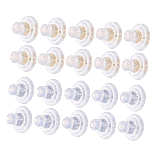 OSALADI 20 Stück Teiliges Transparente Silikon-ohrring-verschlüsse Weiche Hypoallergene Ohrstecker-stopper mit Glatten Kanten für DIY Schmuckherstellung und Vielseitige OSALADI 20 Stück Teiliges Transparente Silikon-ohrring-verschlüsse Weiche Hypoallergene Ohrstecker-stopper mit Glatten Kanten für DIY Schmuckherstellung und Vielseitige von OSALADI